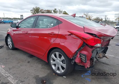 2013 Hyundai Elantra Limited из США, поврежденный, VIN KMHDH4AE1DU947697